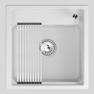 Кухонная мойка GRANULA кварц (5002i, АРКТИК)