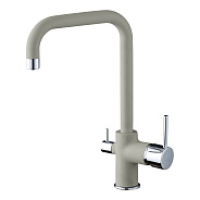 Смеситель для кухни с подключением фильтра Rivelato Tovel 9025203, топаз/хром