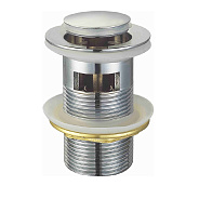 Донный клапан для раковины Raglo R600.05 c переливом (клик-клак), латунь, хром