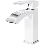 Смеситель для раковины Grocenberg GB2007WC, белый/хром