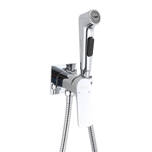 Гигиенический душ со смесителем FRAP F7586-2, хром