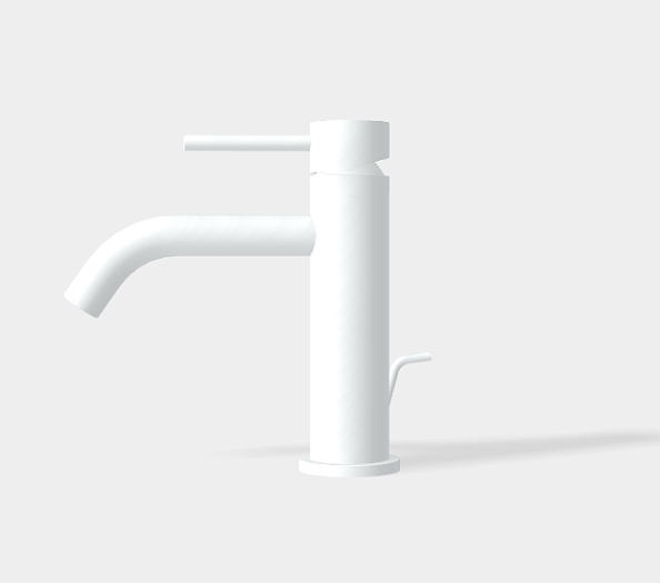 Смеситель для раковины Fima Carlo Frattini Spillo Up, белый матовый (F3031XSBS)