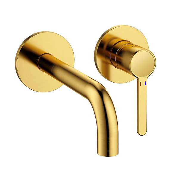 Смеситель для раковины Cezares Eco, брашированное золото (ECO-DI-BORO)