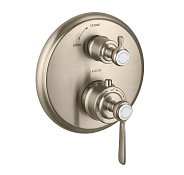 16801820 AX Montreux термостатический смеситель для ванны (внешняя часть) шлиф. никель