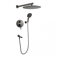 Душевая система встраиваемая FILARETE Roun FL1026BG, графит