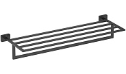 AQ4315MB ЛИБРА полка для полотенец, матовый черный