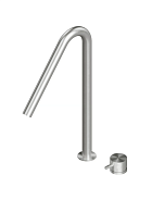 Смеситель для раковины Quadro design Ottavo, сталь брашированная (13 33 AS)