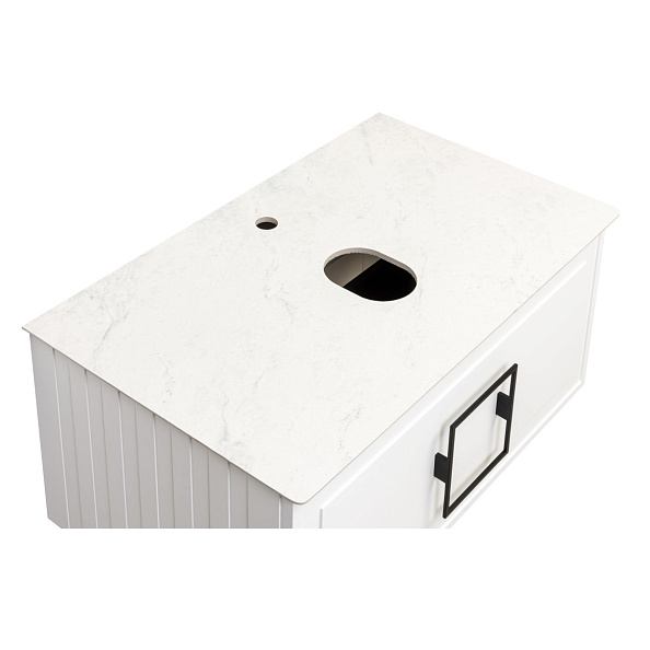 Столешница La Fenice Granite Gray Structural 80 см, белая