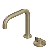 Смеситель для раковины Quadro design Valvola01, золото светлое (19 31 OC)