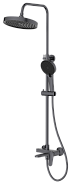 Душевая система BELZ оружейная сталь (B24786-3)