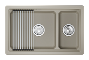 Мойка для кухни Granula Kitchen Space 7304iU креман, 73х45 см, прямоугольная (7304iU, КРЕМАН)