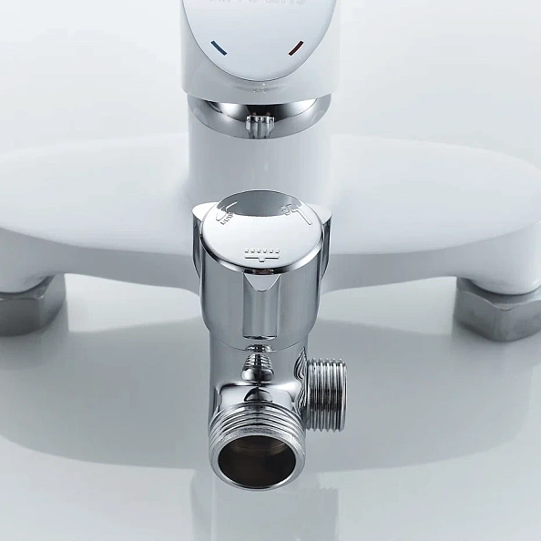 Душевая система Shevanik S9836F, белый/хром