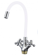Смеситель для кухонной мойки Fmark с гибким цветным изливом (FM4319-02)
