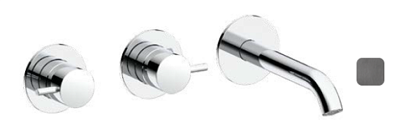 Смеситель для раковины Almar оружейный металл брашированный PVD (E210057.GM)