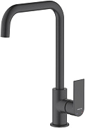 AQ1480MB ЛИРА смеситель для кухни, матовый черный