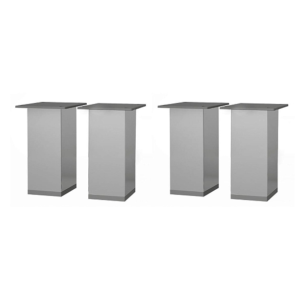 Комплект опор (ножек) для напольного монтажа мебели Dreja, 4 шт, хром пластик