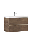 Тумба под раковину Velvex Mondi 800-0-2 (Madera Classica Slim) навесная акация темная (308 акация темная)