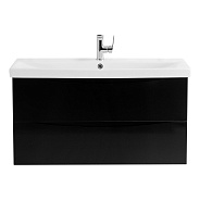 База под раковину подвесная BelBagno Marino-Cer 868х500х438 мм, Nero Lucido (MARINO-CER-900-2C-SO-NL-P)