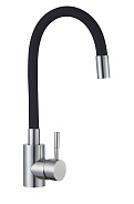 Смеситель для кухонной мойки с гибким изливом RUSH Симпл (Simple) черный (SUS7335-61Black)