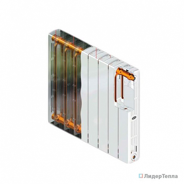 Биметаллический радиатор Rifar Supremo 350, 6 секций,  с боковым подключением