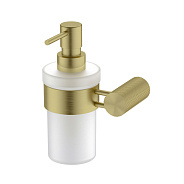 Дозатор для жидкого мыла IDDIS Дюна (Duna) матовое стекло, нержавеющая сталь, золото матовое (DUNMGG0i46)