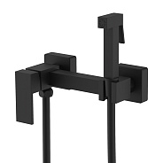 Смеситель Splenka S98.51.06 с гигиеническим душем настенный, черный