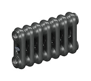 Стальной трубчатый радиатор Rifar Tubog 2018 B1, 7 секций титан, боковое подключение