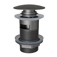 Донный клапан для раковины с переливом Knotlor BM9011GM, оружейная сталь