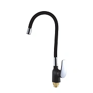 Смеситель для кухни с гибким изливом Shevanik S443-3, черный