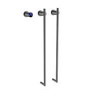 Полотенцесушитель электрический Terminus Рондо П2 35х76, оружейная сталь