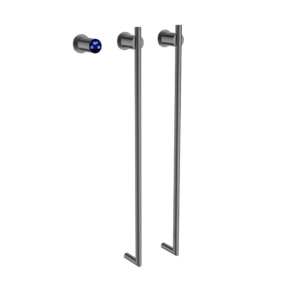 Полотенцесушитель электрический Terminus Рондо П2 35х76, оружейная сталь