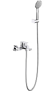 AQ1449CR ЛИРА смеситель для ванны с душевым набором 3jet