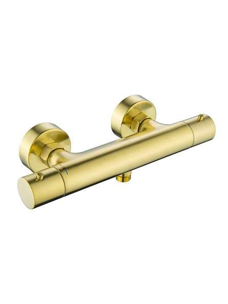 AQ1363BG ЕВРОПА термостатический смеситель для душа, шлиф. золото