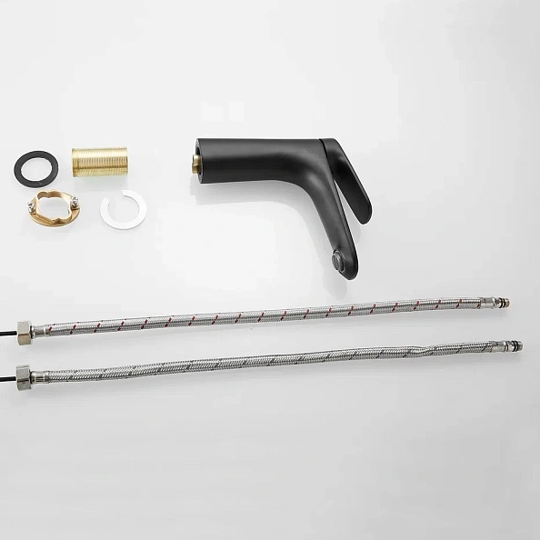 Смеситель для раковины Shevanik S8501H, черный