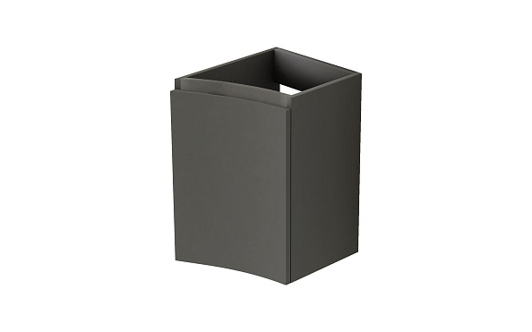 Шкафчик подвесной с одной распашной створкой, правый Cezares Vague 340х410х550, Grigio talpa opaco (54906)