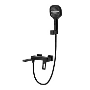 Смеситель Raglo R51.30.06 для ванны и душа настенный излив поворотный 15 см, черный