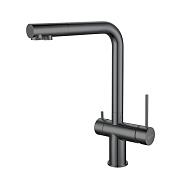 Смеситель для кухни с подключением фильтра Rivelato Lugano 1523513, черный