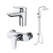 Комплект смесителей для ванны Aquatek Вега, хром (AQ1036CR)