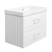 Тумба под раковину подвесная La Fenice Cubo TWIN FNC-01-CUB-B-80-2, белая