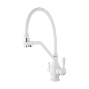Смеситель для кухни Rose R858C, белый