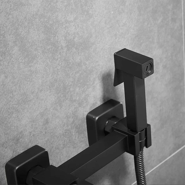 Гигиенический душ со смесителем Shevanik S137H, черный