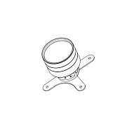 Внутренняя часть Carimali назначение-напольный смеситель для ванны и душа, не окрашен (W7301)