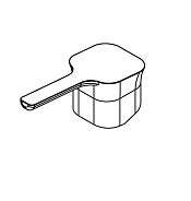 Ручка с рычагом Ritmonio Taormina, бронза темная брашированная (Brushed Dark Bronze) (PR35MA101F34)