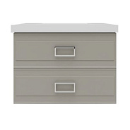 Тумба под раковину подвесная La Fenice Cubo TWIN FNC-01-CUB-C-90-2, бежевая