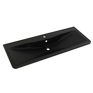 Раковина из искусственного камня BelBagno Albano, Acqua 1200х145х455 мм (BB1200/455-LV-ART-ALR-NERO)