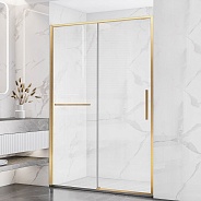 Душевая дверь Vincea Slim Soft (VDS-1SS120CLG) 1200х2000 мм, брашированное золото, стекло прозрачное