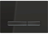 115.671.DW.2 Смывная клавиша Geberit Sigma50, для двойного смыва, цвет металлический хромированный черный: хромированный черный, черный