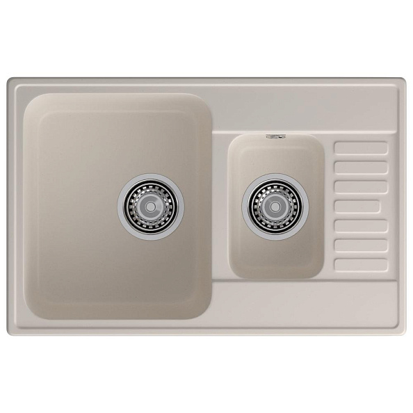 Кухонная мойка GranFest QUARZ 21К, белый