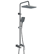 Душевая система Shevanik S6826T, оружейная сталь