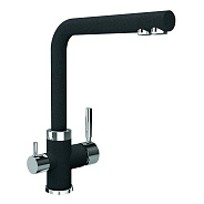 Смеситель для кухни с подключением фильтра Florentina АРЕС 333.19H.2123.102, черный